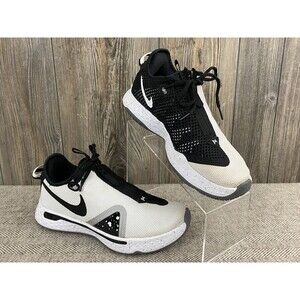 Nike PG 4 Oreo Paul George‎ Sneakers Men's Size 8 Style #CD5079-100 White/Blk